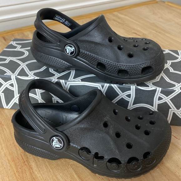 CROCS Other - Crocs Children’s Baya Black Clogs. Size 11